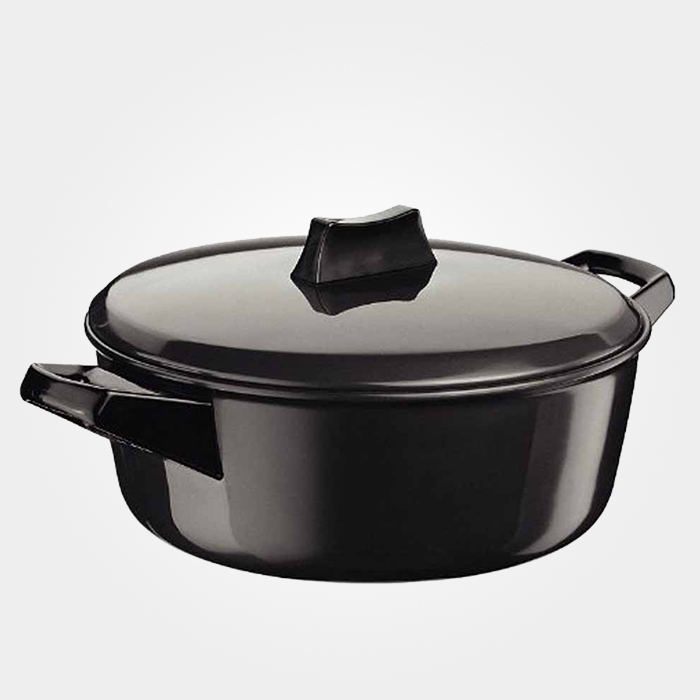Futura Hard Anodised Cook-n-Serve Bowl 4 Litre Black